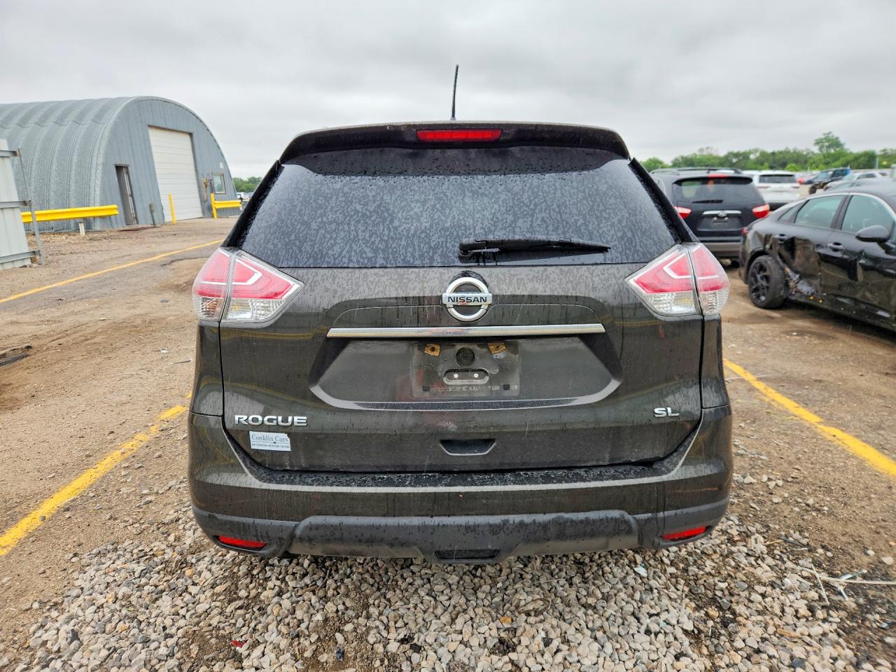 2015 Nissan Rogue Sl Green vin: 5N1AT2MT7FC894562