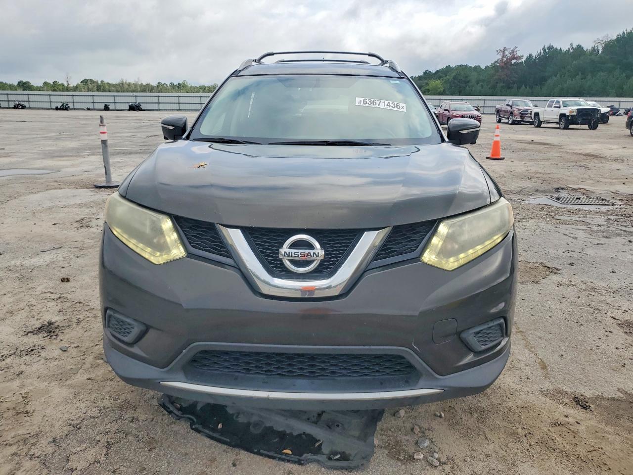 2015 Nissan Rogue S Green vin: 5N1AT2MT7FC900750