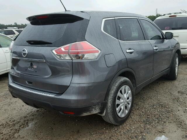 2015 Nissan Rogue S Gray vin: 5N1AT2MT7FC908668