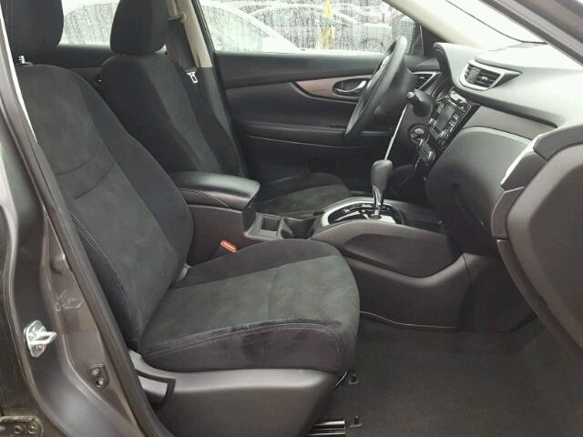2015 Nissan Rogue S Gray vin: 5N1AT2MT7FC908668