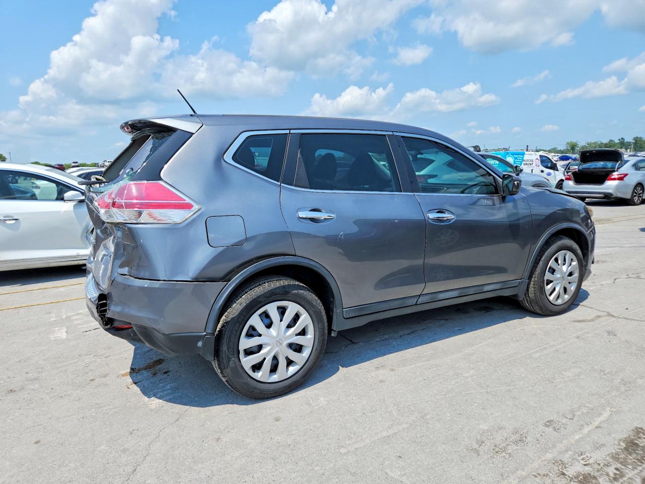 2015 Nissan Rogue S Charcoal vin: 5N1AT2MT7FC908668