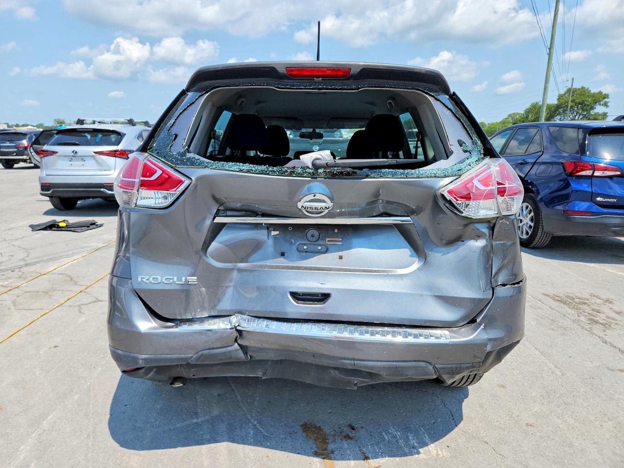 2015 Nissan Rogue S Charcoal vin: 5N1AT2MT7FC908668