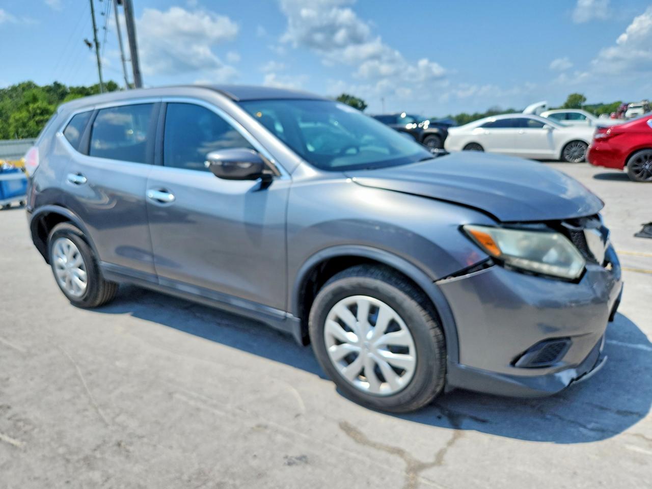 2015 Nissan Rogue S Charcoal vin: 5N1AT2MT7FC908668