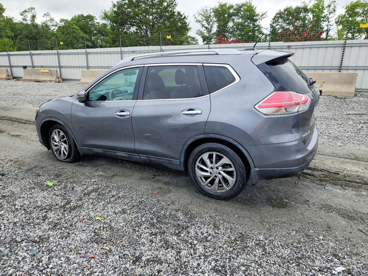 2015 Nissan Rogue Sl Gray vin: 5N1AT2MT7FC915359