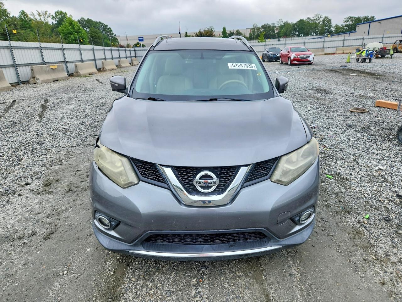 2015 Nissan Rogue Sl Gray vin: 5N1AT2MT7FC915359