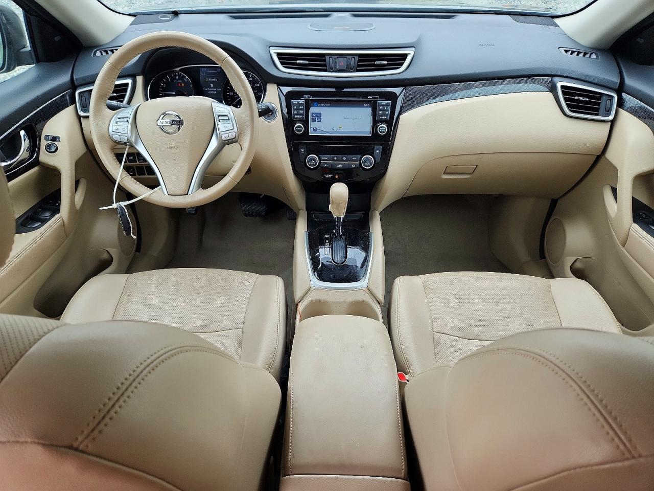 2015 Nissan Rogue Sl Gray vin: 5N1AT2MT7FC915359