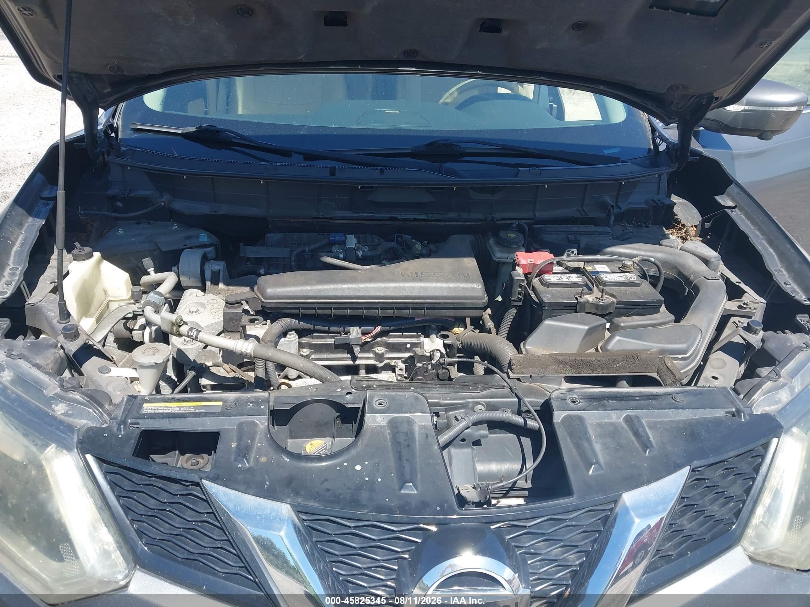 2015 Nissan Rogue Sl Серый vin: 5N1AT2MT7FC925082