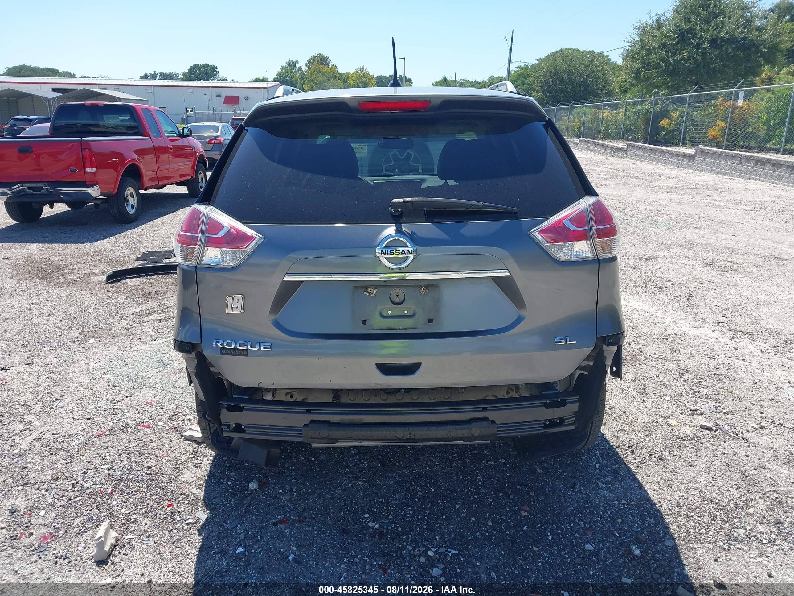 2015 Nissan Rogue Sl Серый vin: 5N1AT2MT7FC925082