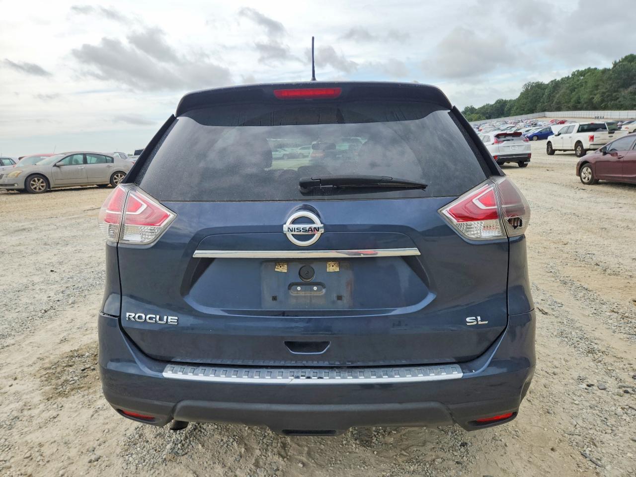 2016 Nissan Rogue Sl Blue vin: 5N1AT2MT7GC773905