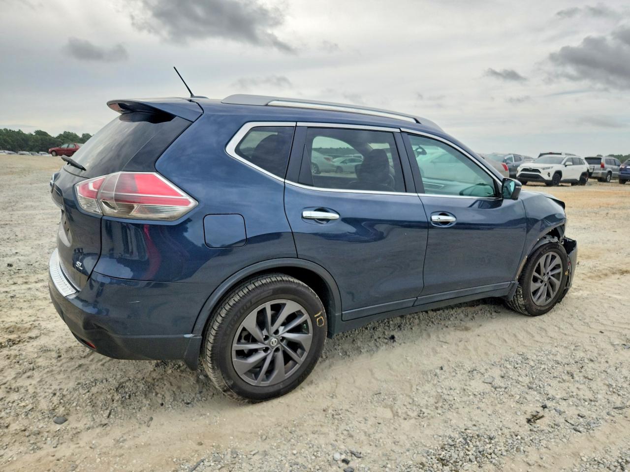 2016 Nissan Rogue Sl Blue vin: 5N1AT2MT7GC773905