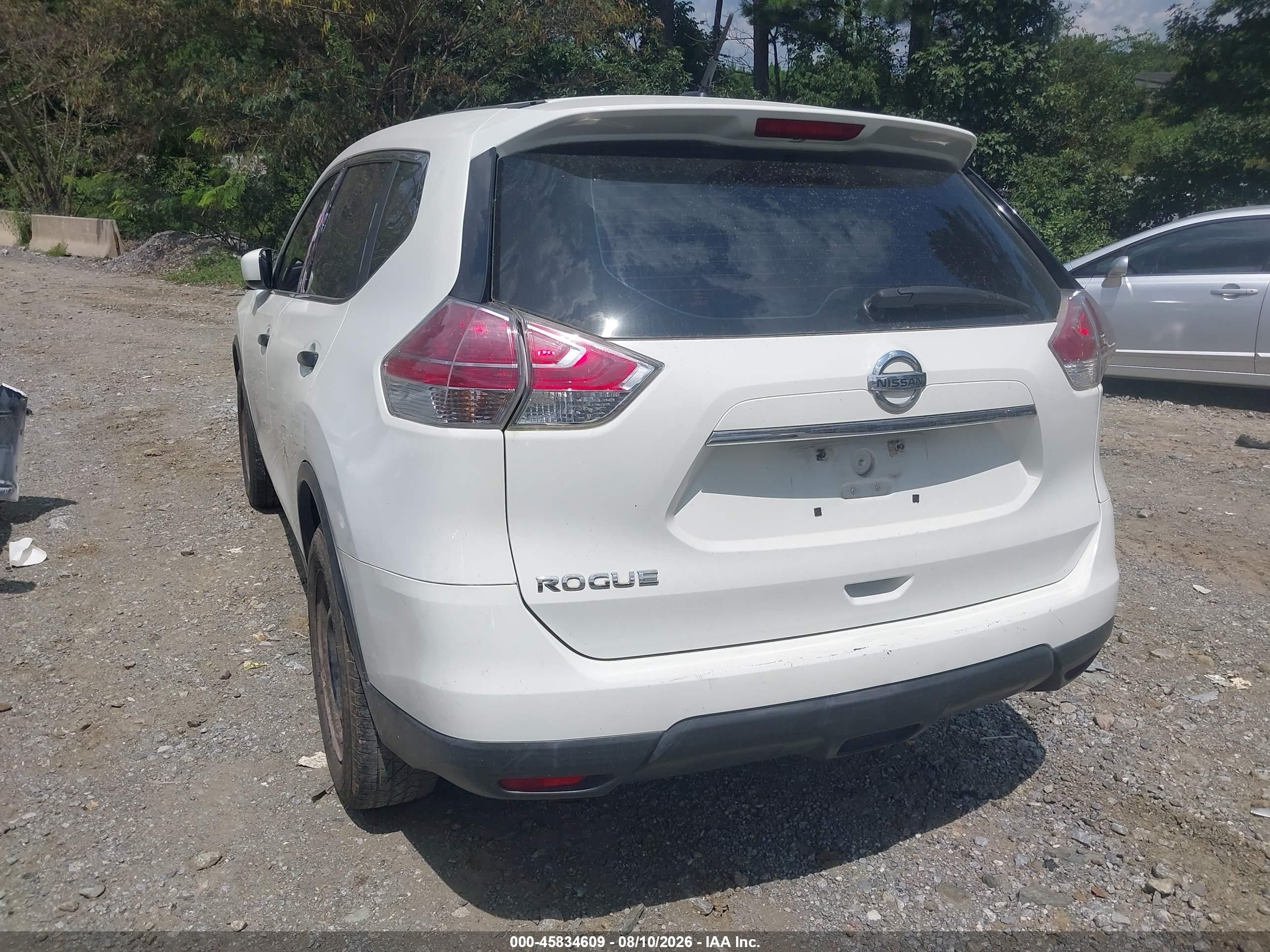 2016 Nissan Rogue S/sl/sv White vin: 5N1AT2MT7GC811004