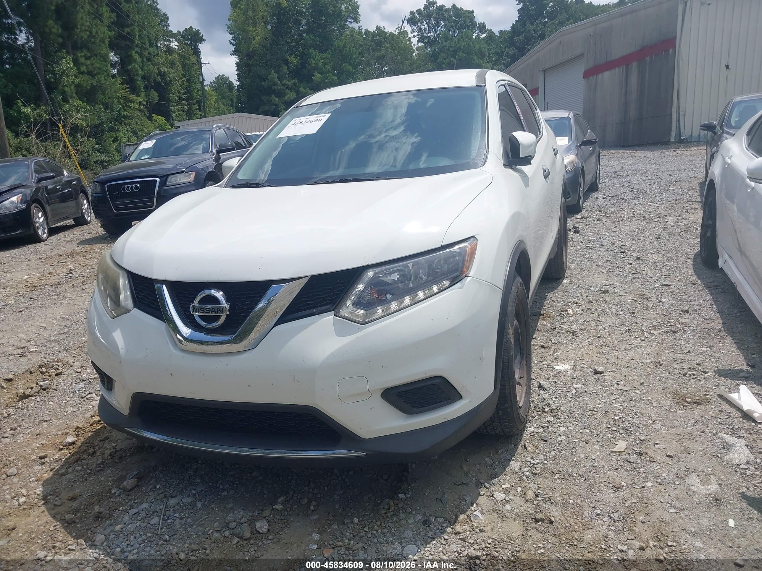 2016 Nissan Rogue S/sl/sv White vin: 5N1AT2MT7GC811004