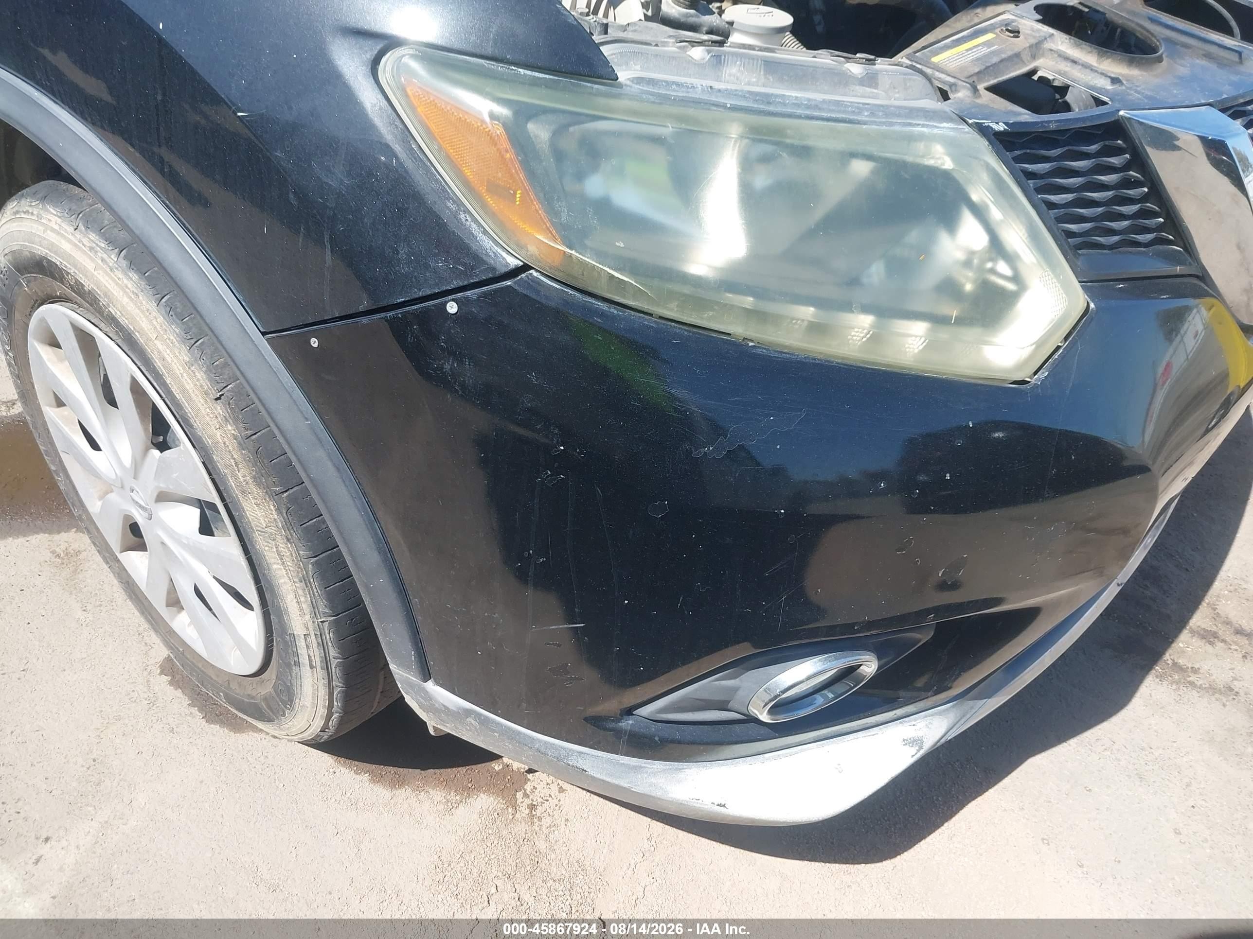 2016 Nissan Rogue S/sl/sv Black vin: 5N1AT2MT7GC811150