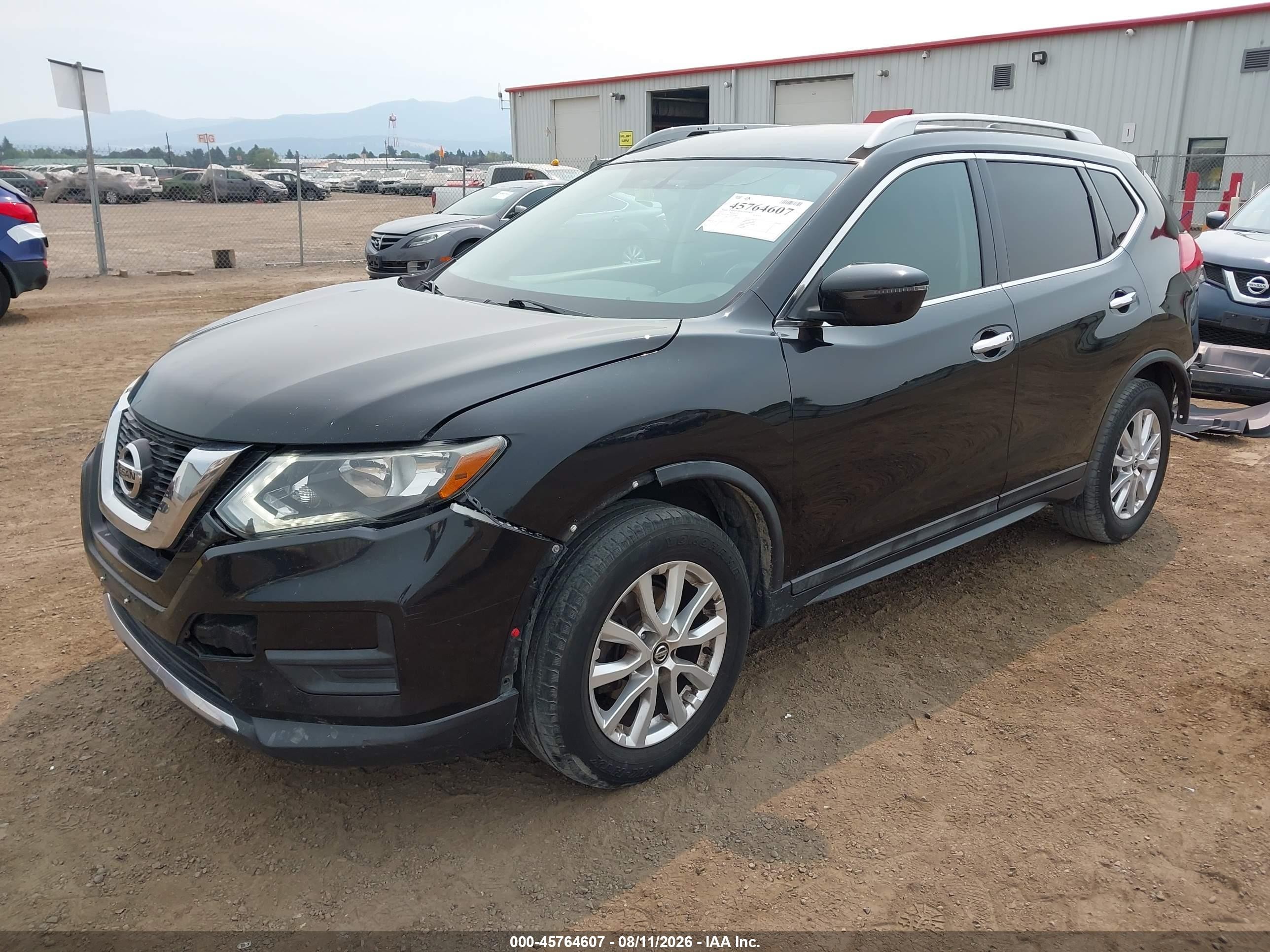 2017 Nissan Rogue Sv Black vin: 5N1AT2MT7HC816639