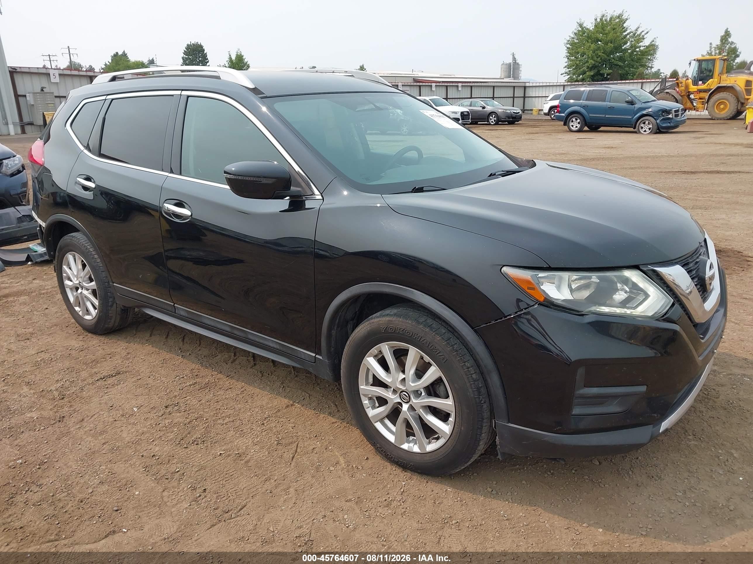 2017 Nissan Rogue Sv Black vin: 5N1AT2MT7HC816639