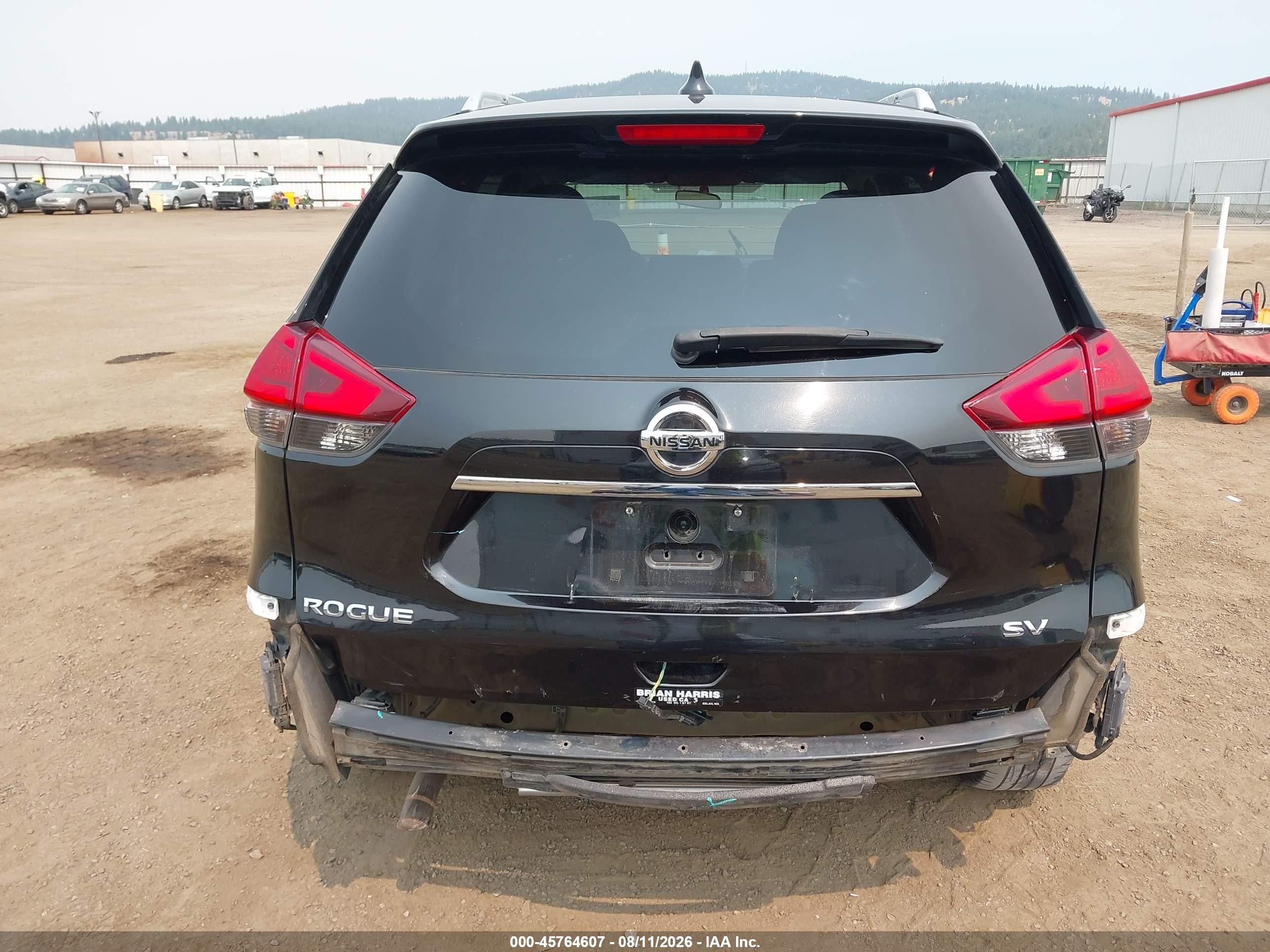 2017 Nissan Rogue Sv Black vin: 5N1AT2MT7HC816639
