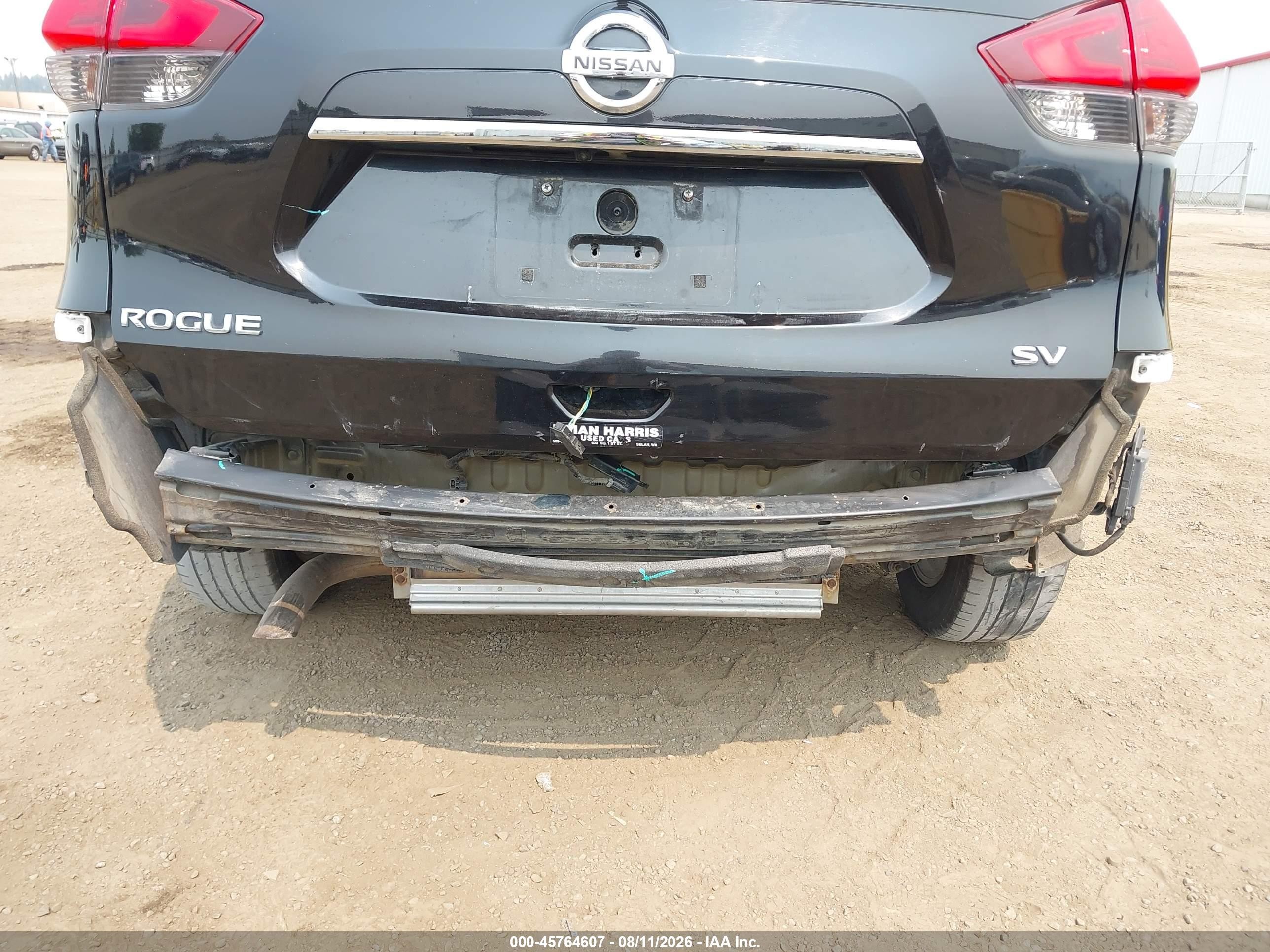 2017 Nissan Rogue Sv Black vin: 5N1AT2MT7HC816639
