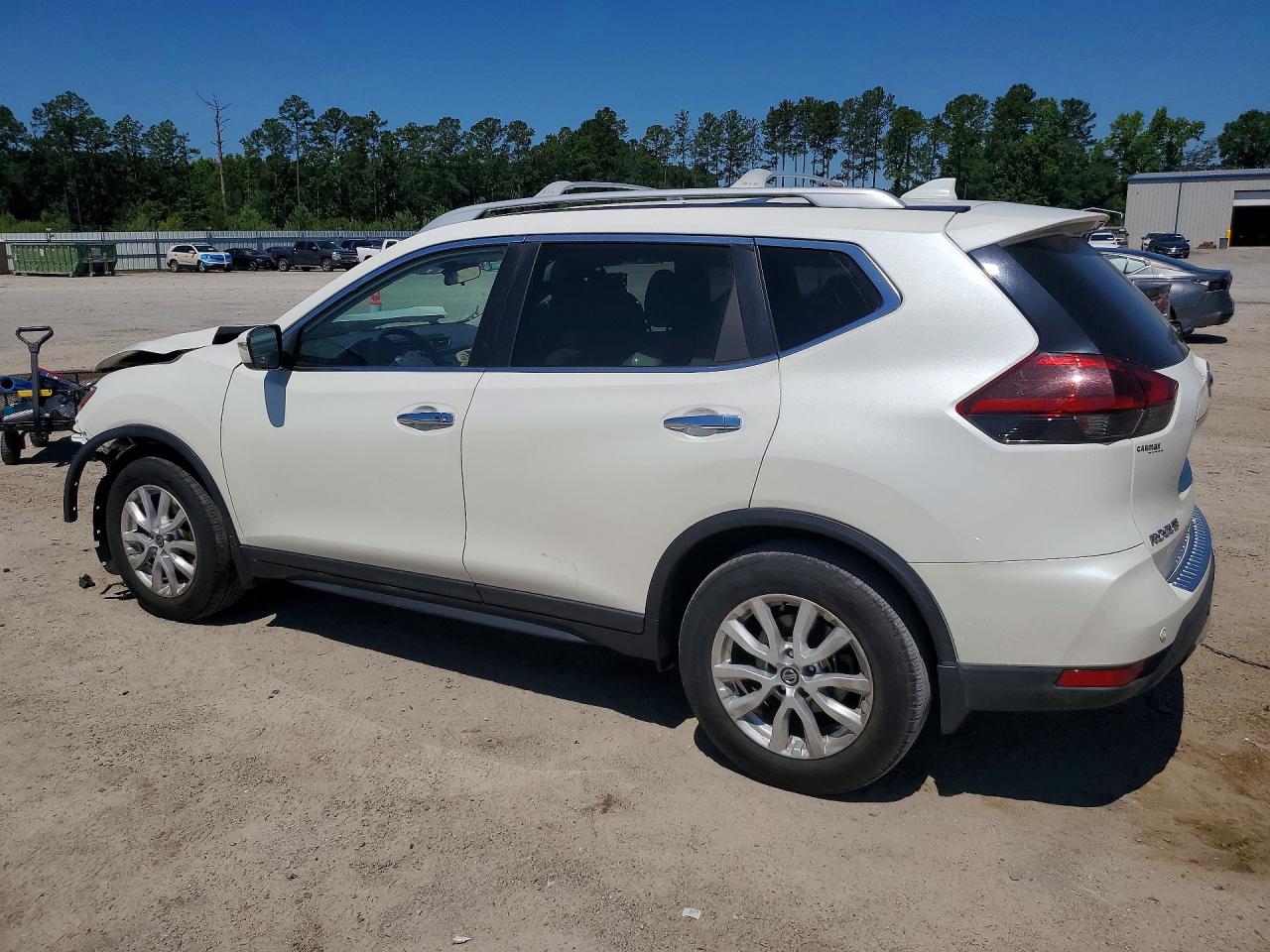 2019 Nissan Rogue Sv White vin: 5N1AT2MT7KC785951