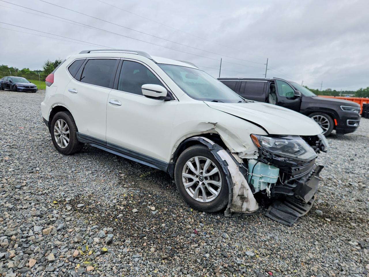 2020 Nissan Rogue S White vin: 5N1AT2MT7LC788138