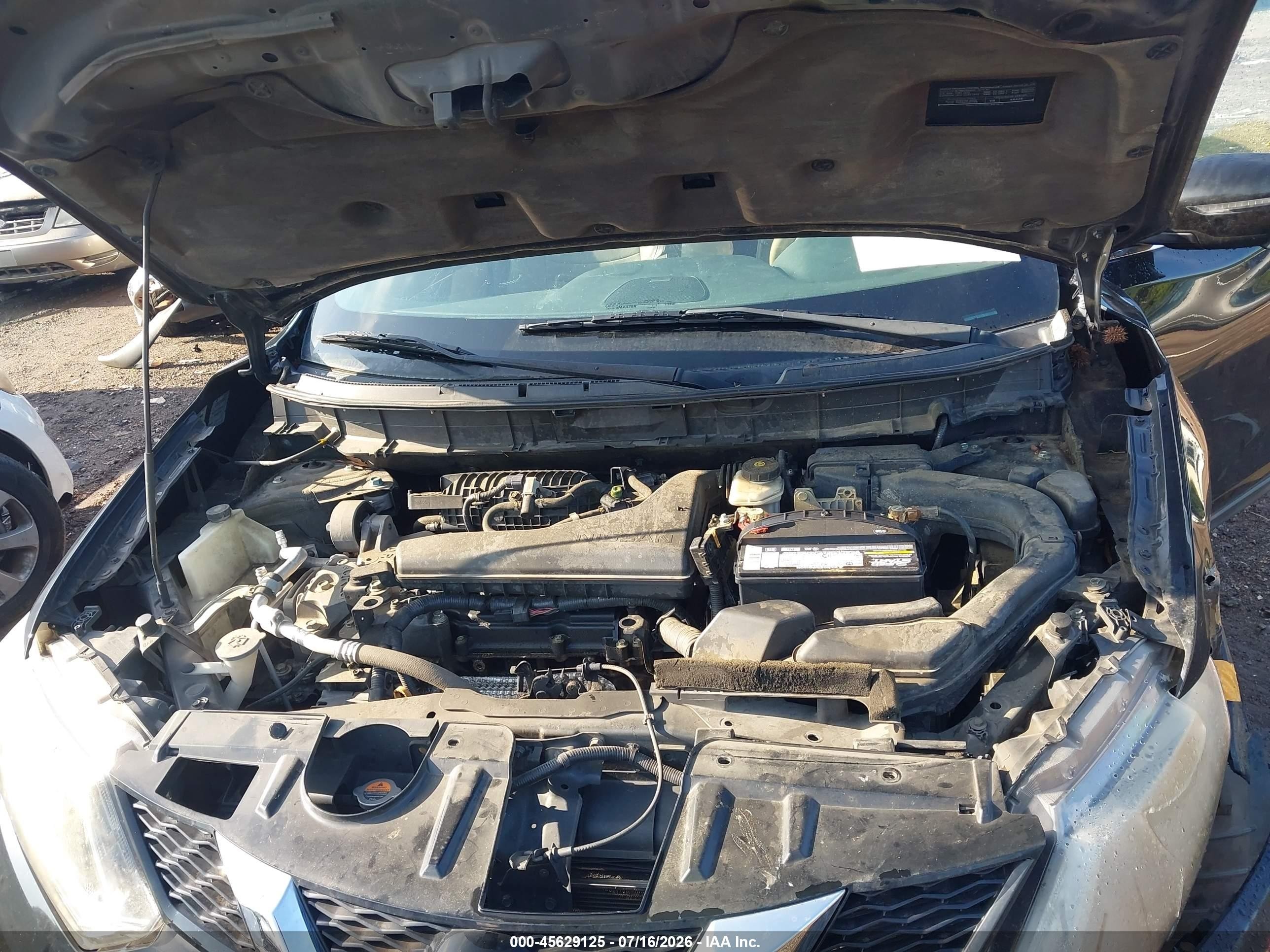 2014 Nissan Rogue Sl Black vin: 5N1AT2MT8EC766698