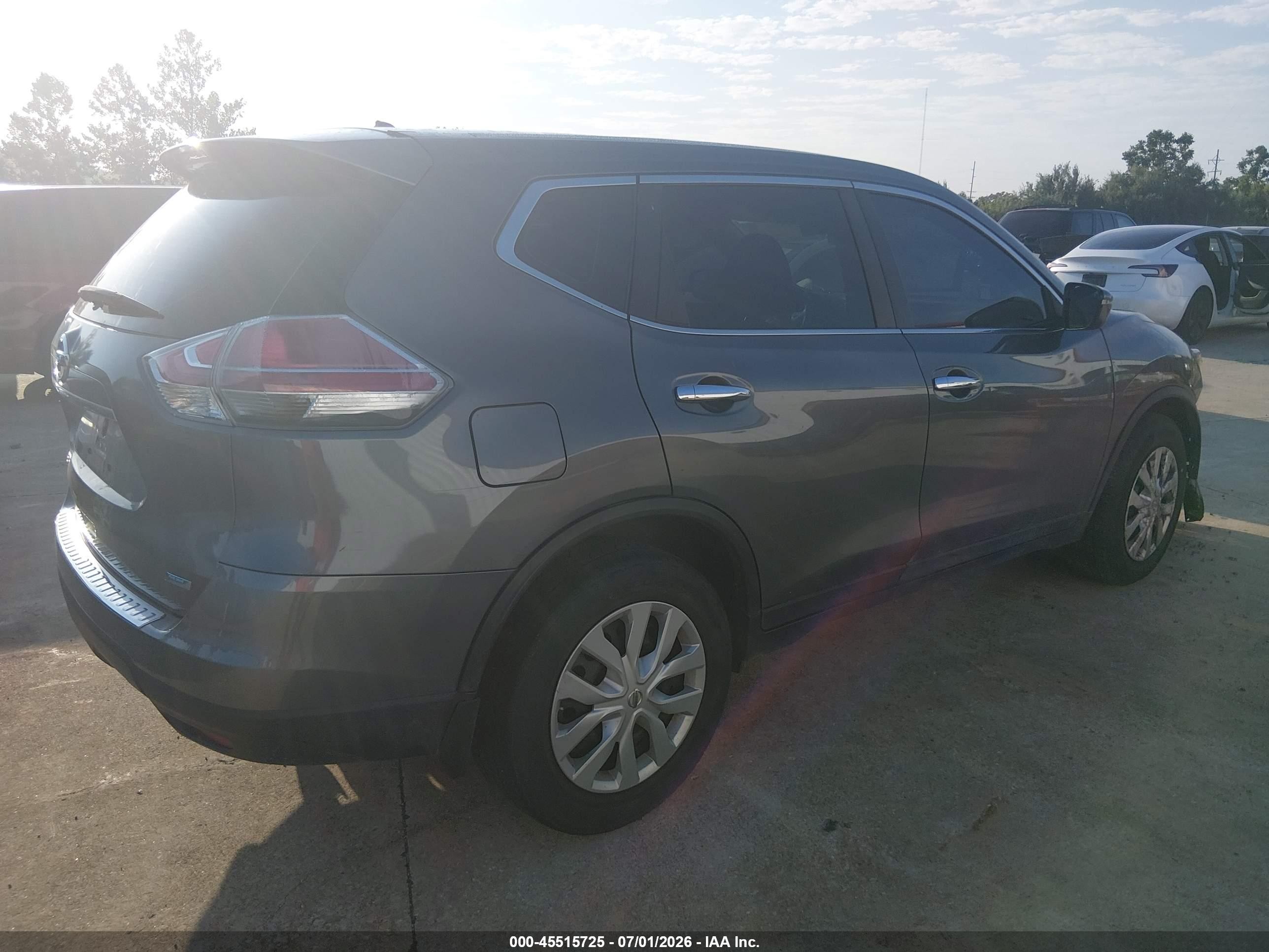2014 Nissan Rogue S Gray vin: 5N1AT2MT8EC767057