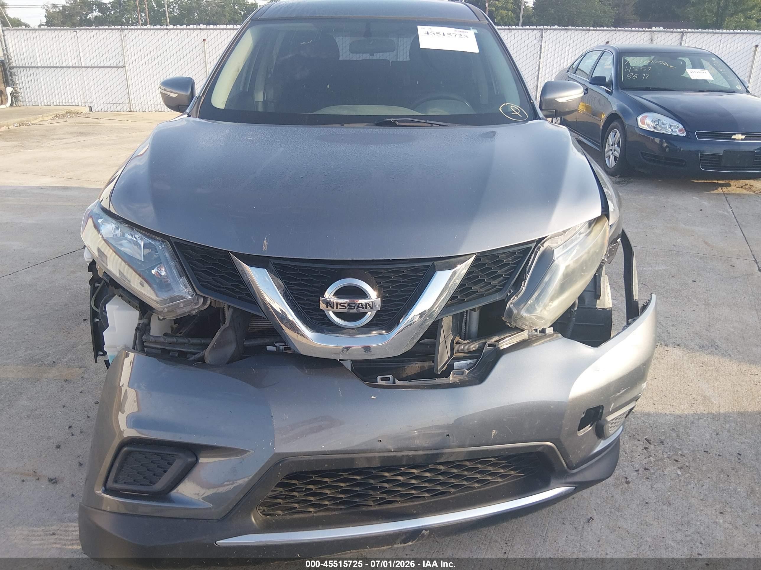 2014 Nissan Rogue S Gray vin: 5N1AT2MT8EC767057