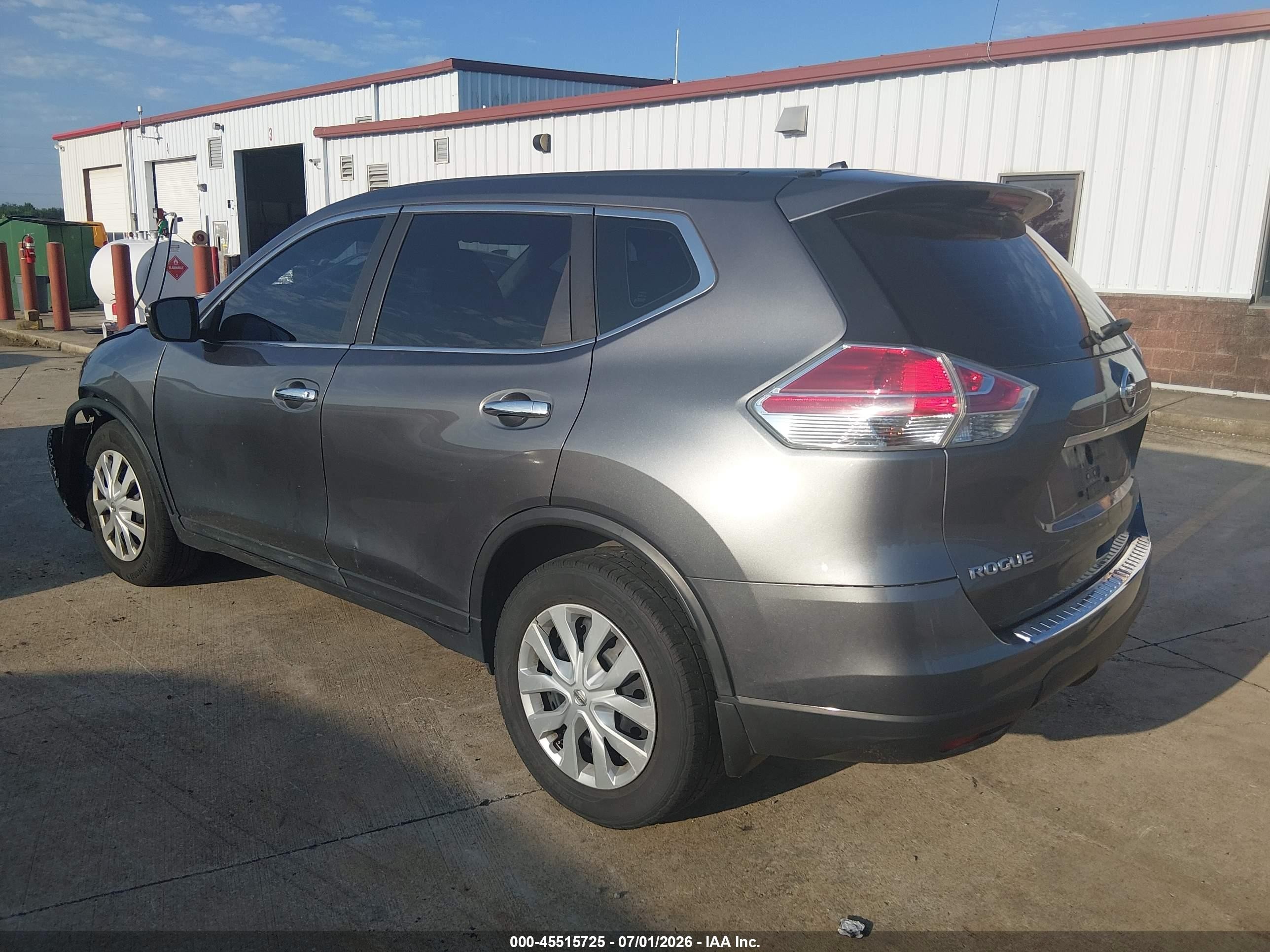 2014 Nissan Rogue S Gray vin: 5N1AT2MT8EC767057