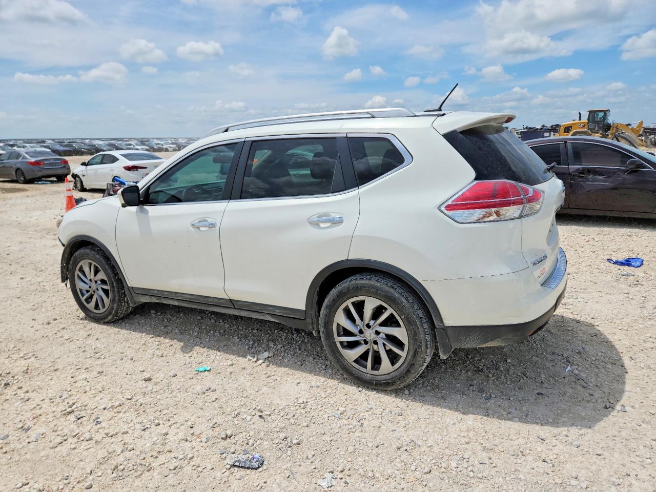 2014 Nissan Rogue Sl White vin: 5N1AT2MT8EC769813