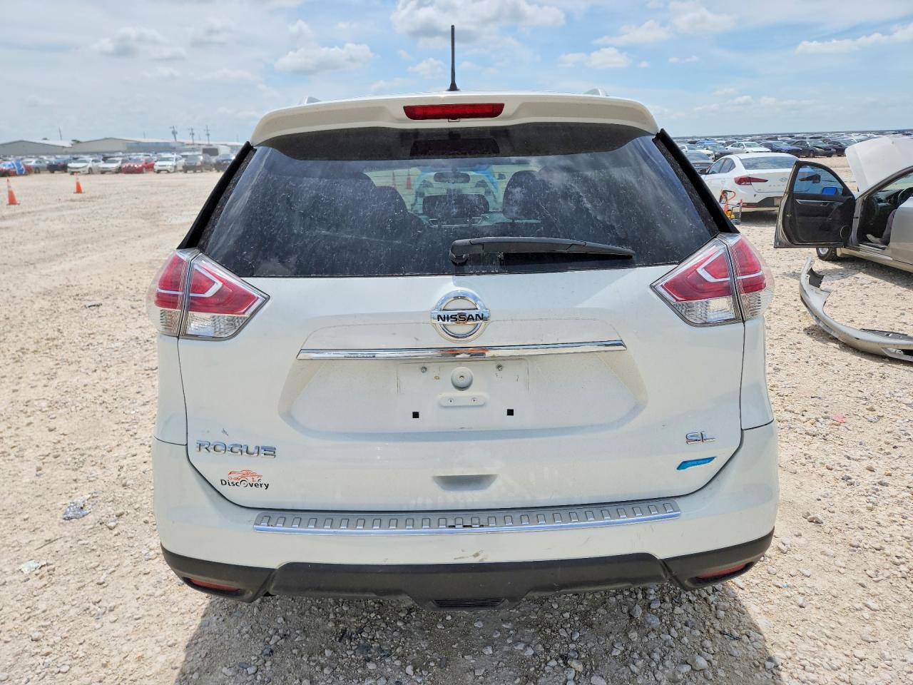 2014 Nissan Rogue Sl White vin: 5N1AT2MT8EC769813