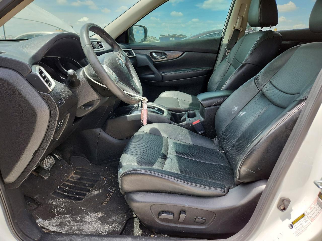 2014 Nissan Rogue Sl White vin: 5N1AT2MT8EC769813