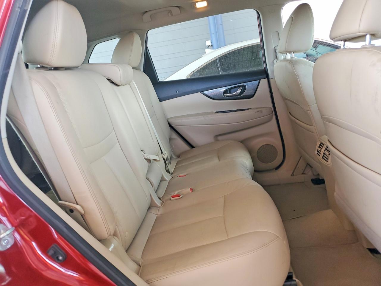 2014 Nissan Rogue Sl Red vin: 5N1AT2MT8EC777426