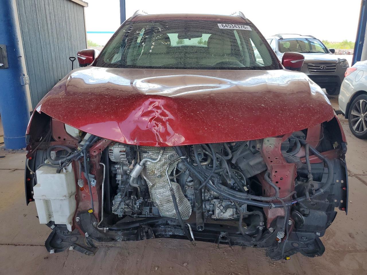 2014 Nissan Rogue Sl Red vin: 5N1AT2MT8EC777426