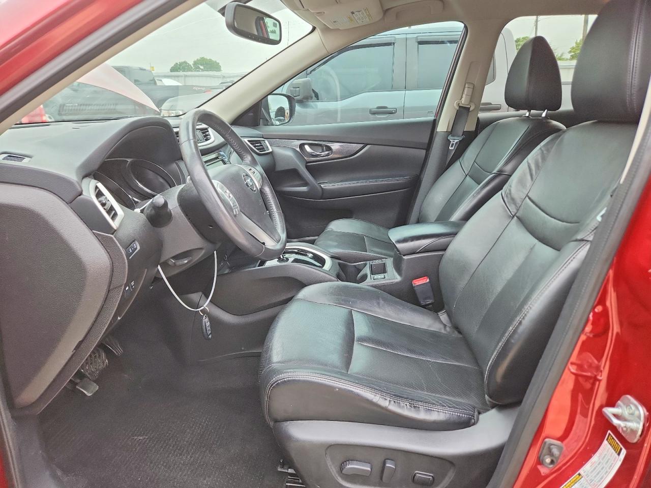 2014 Nissan Rogue Sl Burgundy vin: 5N1AT2MT8EC778396