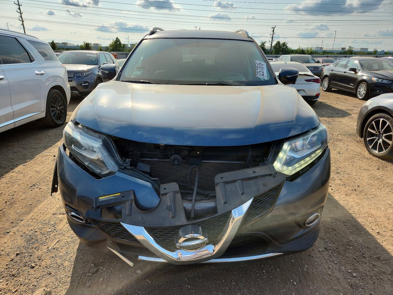 2014 Nissan Rogue Sl Black vin: 5N1AT2MT8EC782352