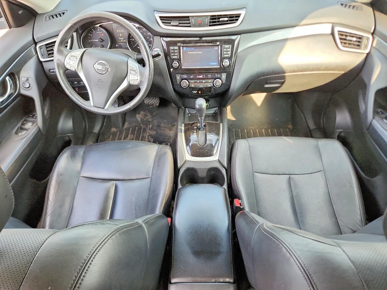2014 Nissan Rogue Sl Black vin: 5N1AT2MT8EC782352