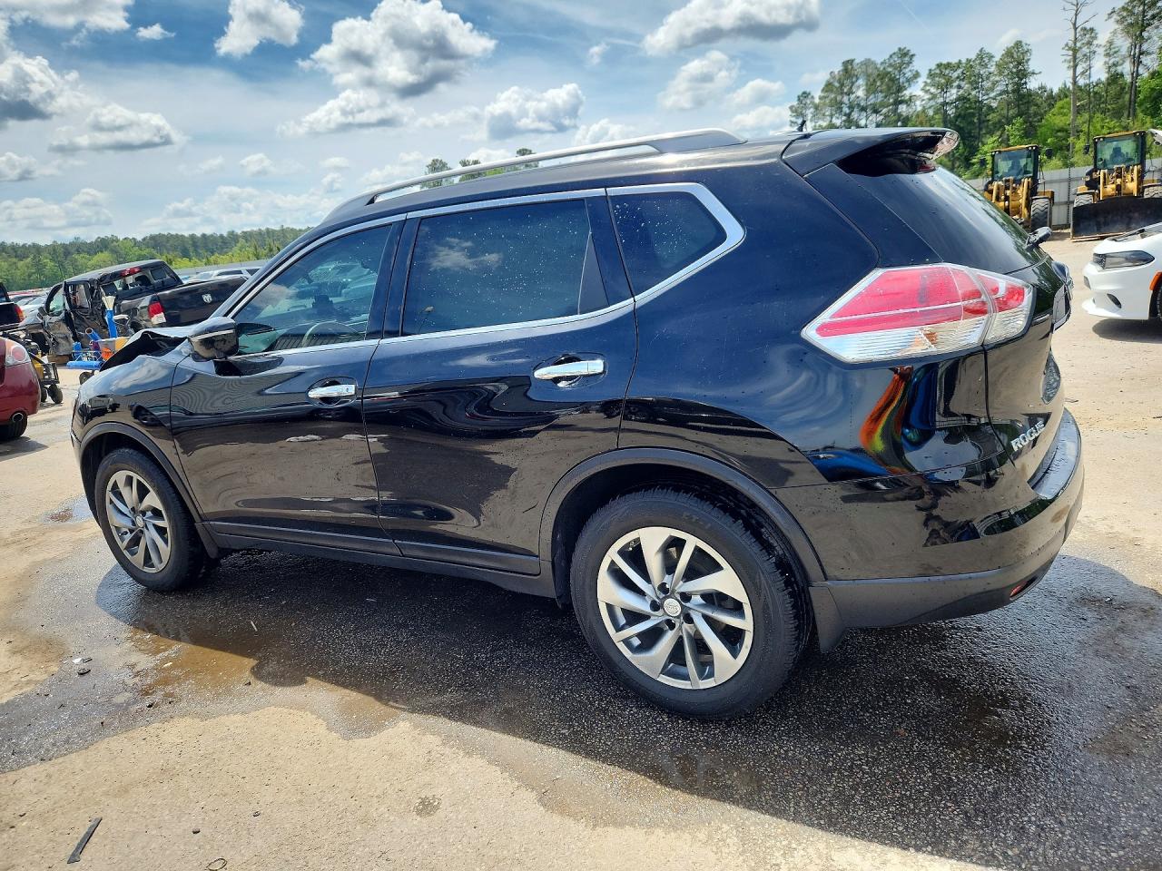 2014 Nissan Rogue S Black vin: 5N1AT2MT8EC784621