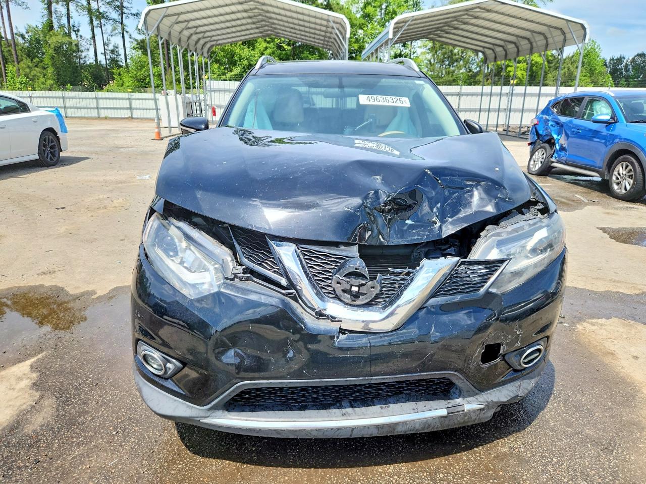 2014 Nissan Rogue S Black vin: 5N1AT2MT8EC784621