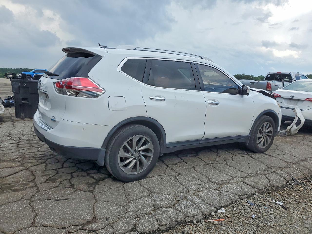2014 Nissan Rogue Sl White vin: 5N1AT2MT8EC804933