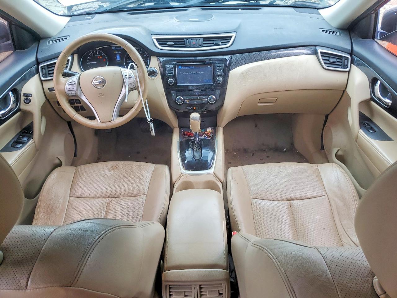 2014 Nissan Rogue Sl White vin: 5N1AT2MT8EC804933