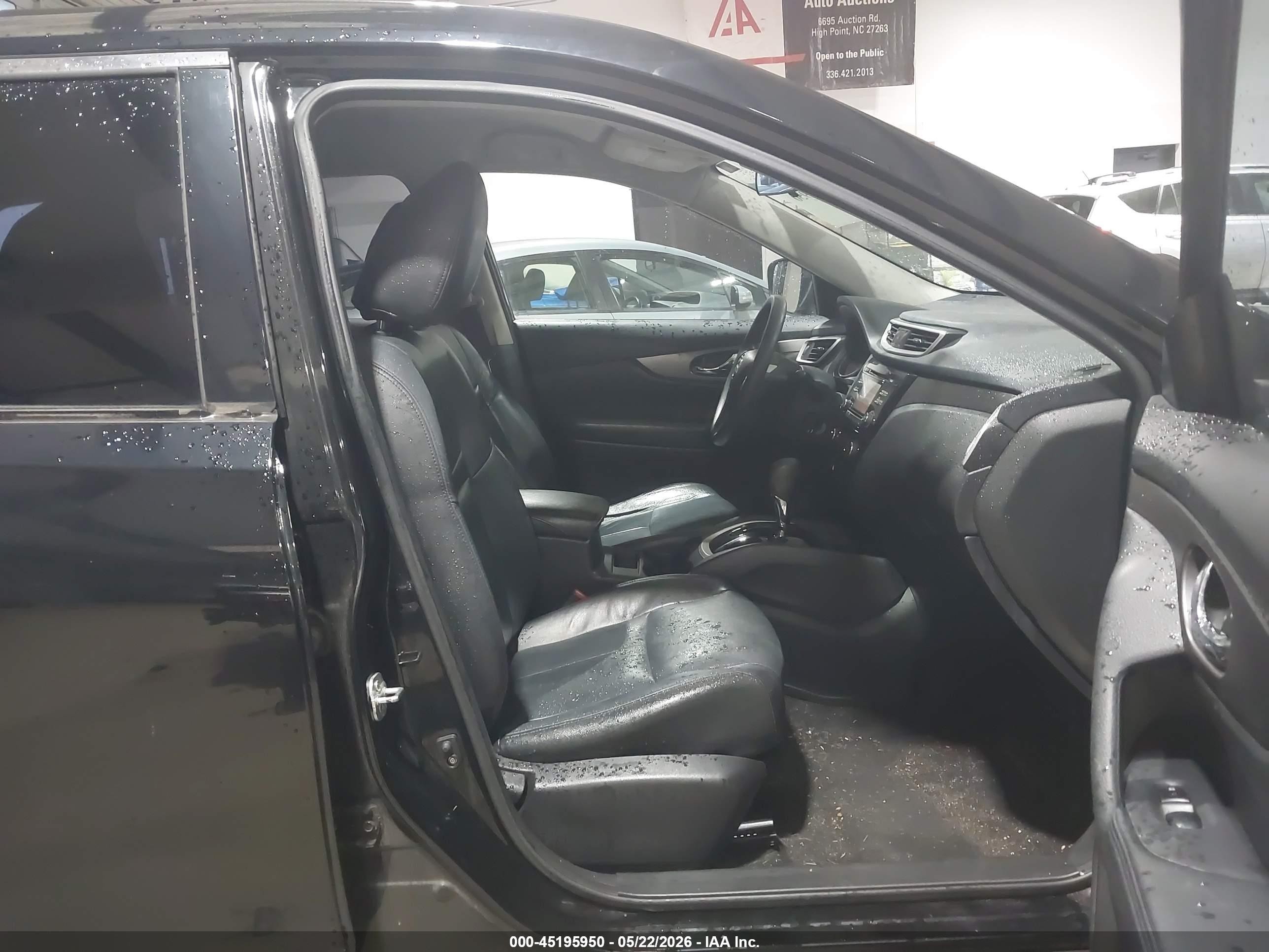 2014 Nissan Rogue S Black vin: 5N1AT2MT8EC808383