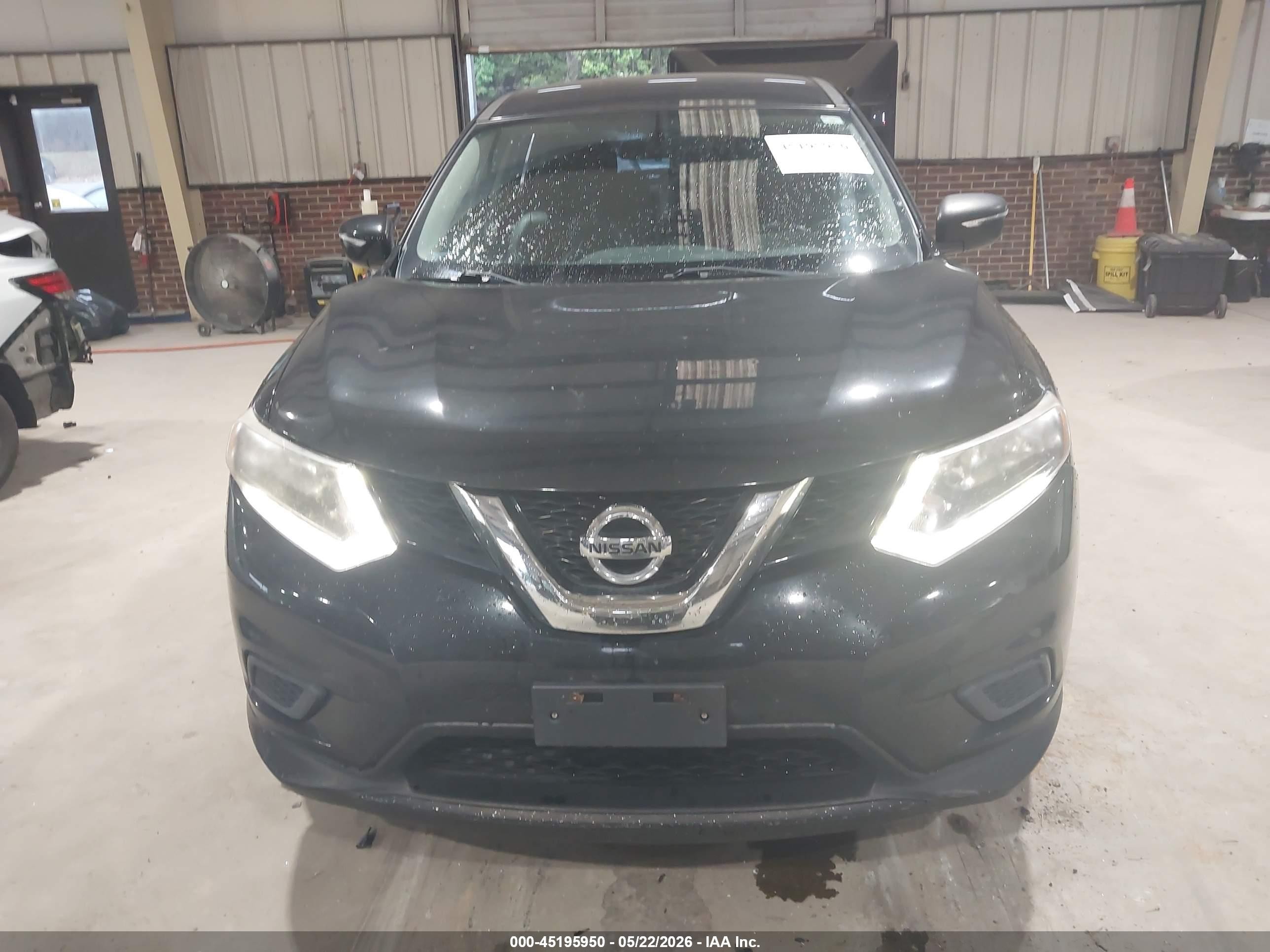 2014 Nissan Rogue S Black vin: 5N1AT2MT8EC808383