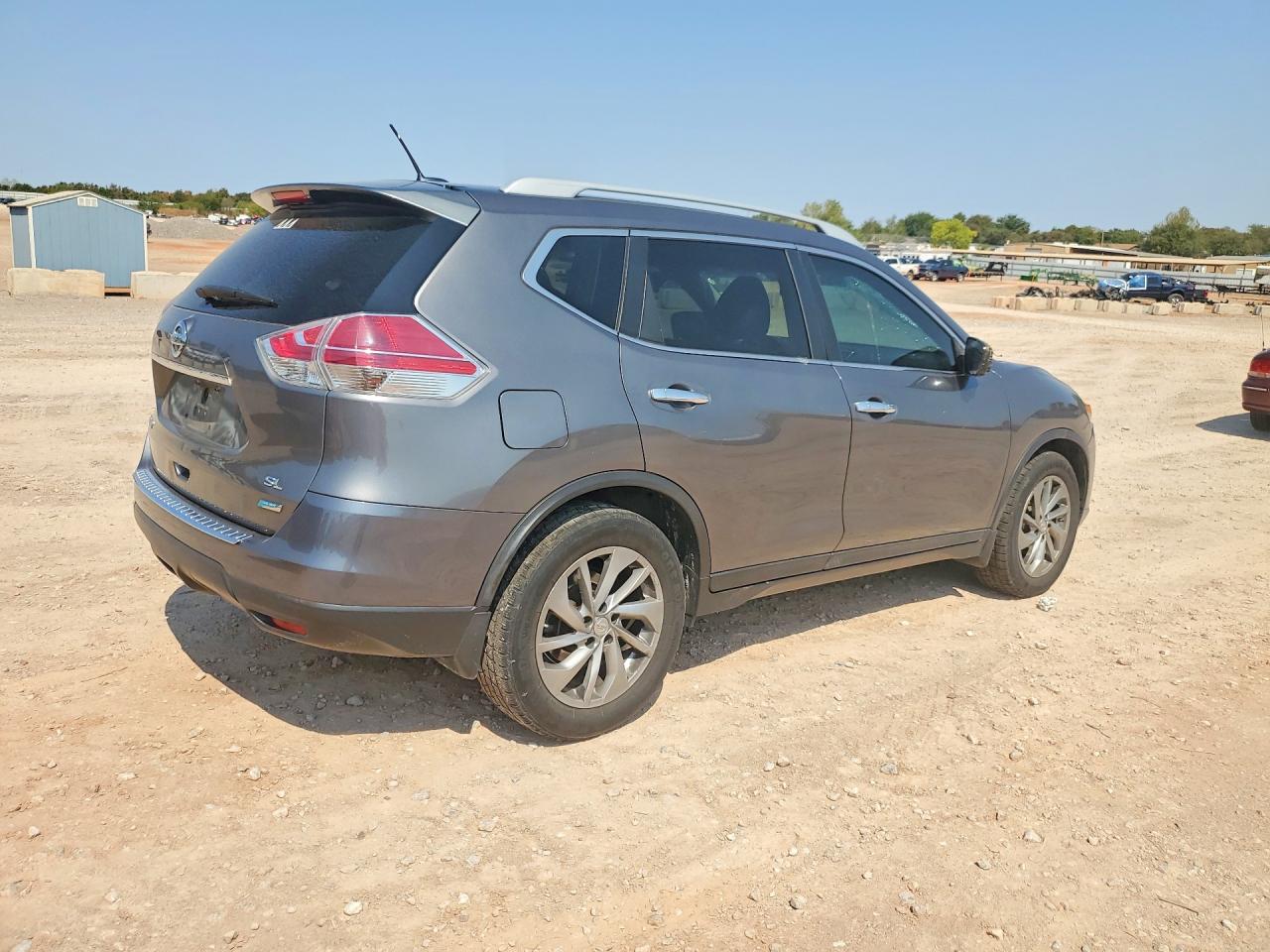 2014 Nissan Rogue Sl Gray vin: 5N1AT2MT8EC808562