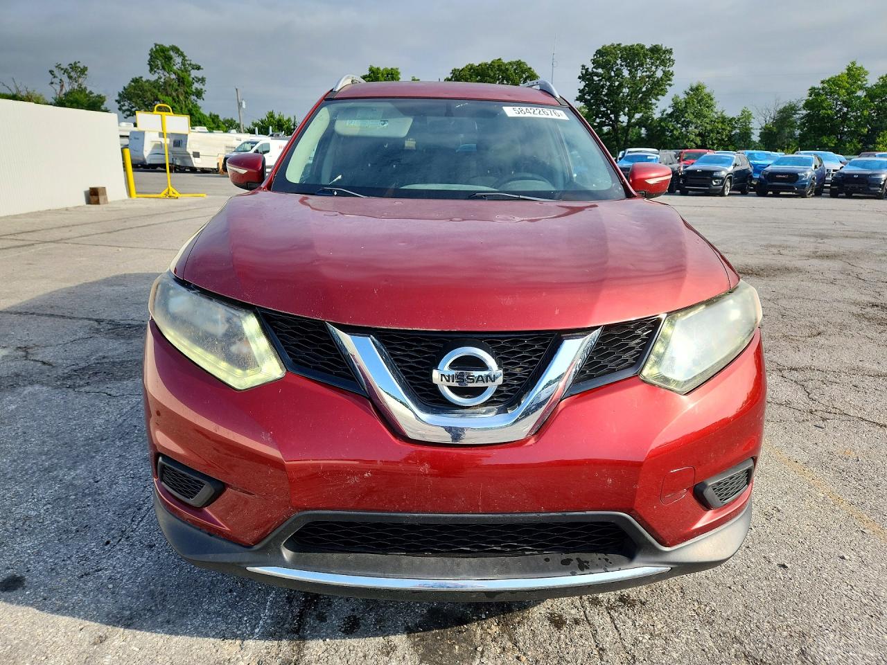 2014 Nissan Rogue Sv Красный vin: 5N1AT2MT8EC814569