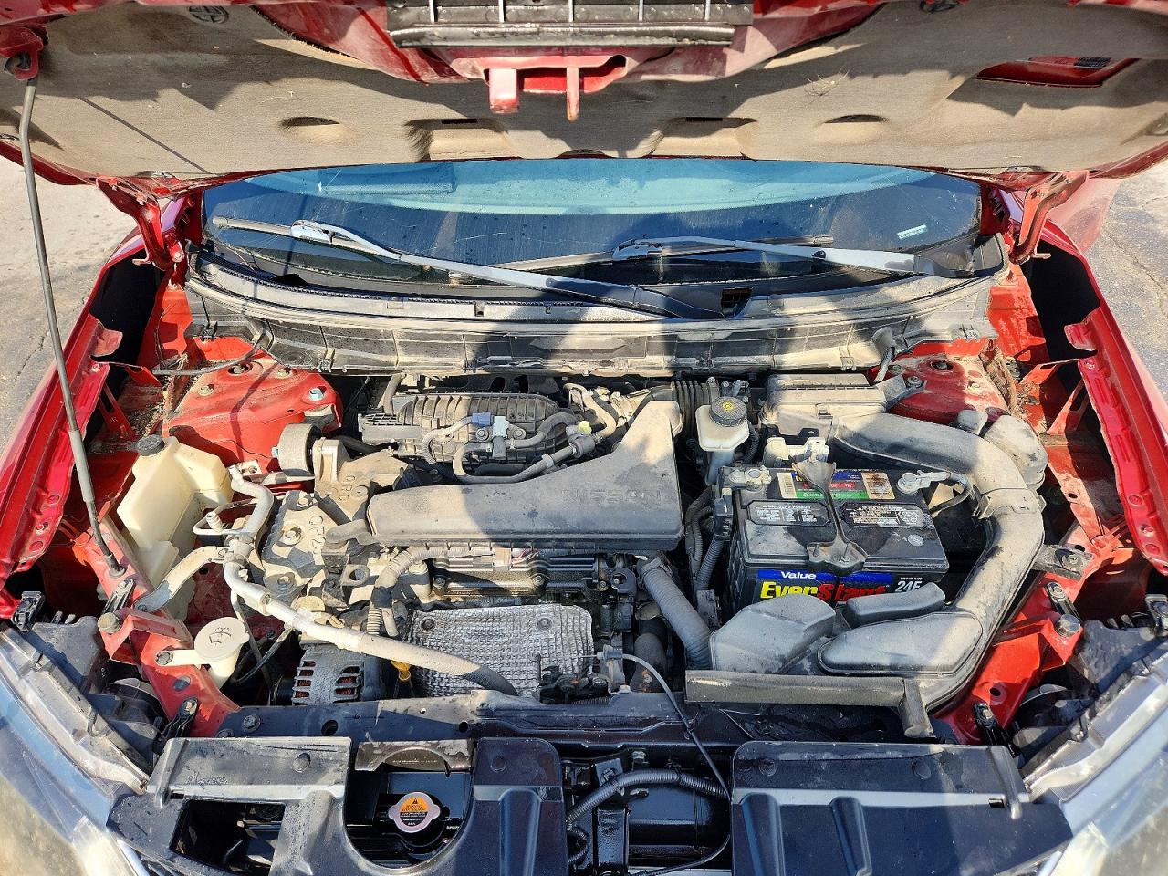 2014 Nissan Rogue Sv Красный vin: 5N1AT2MT8EC814569