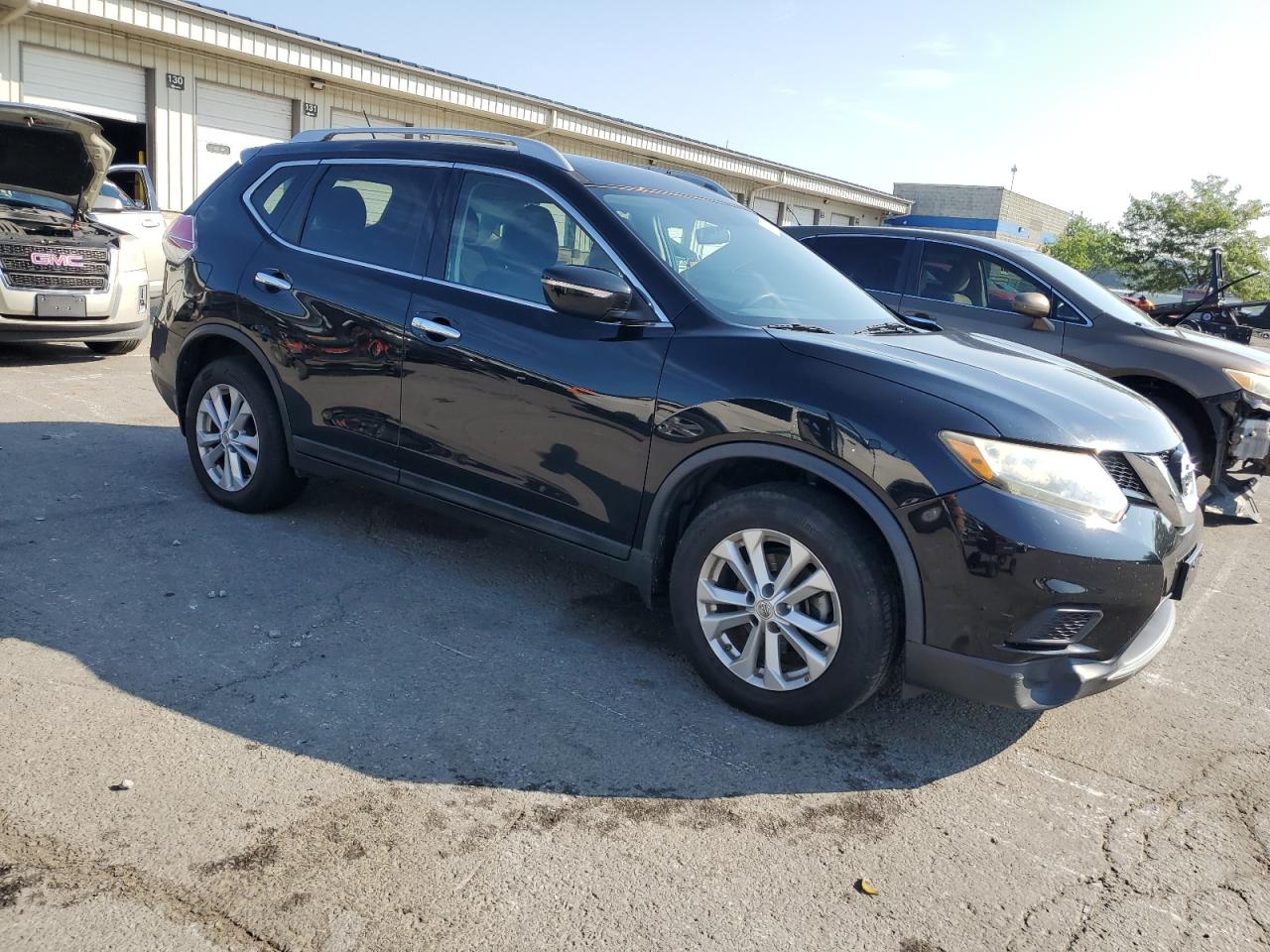 2014 Nissan Rogue S Black vin: 5N1AT2MT8EC823711