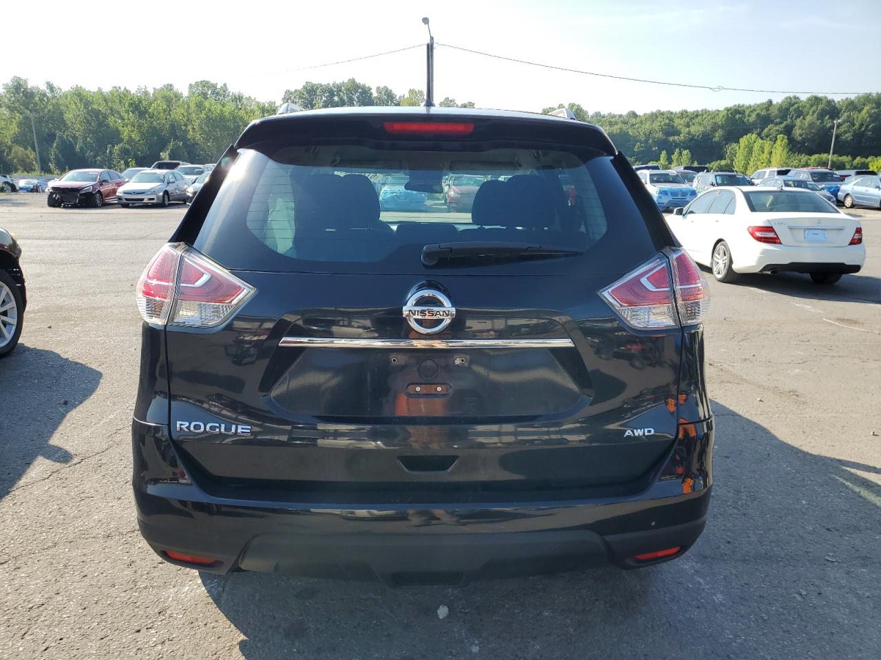 2014 Nissan Rogue S Black vin: 5N1AT2MT8EC823711