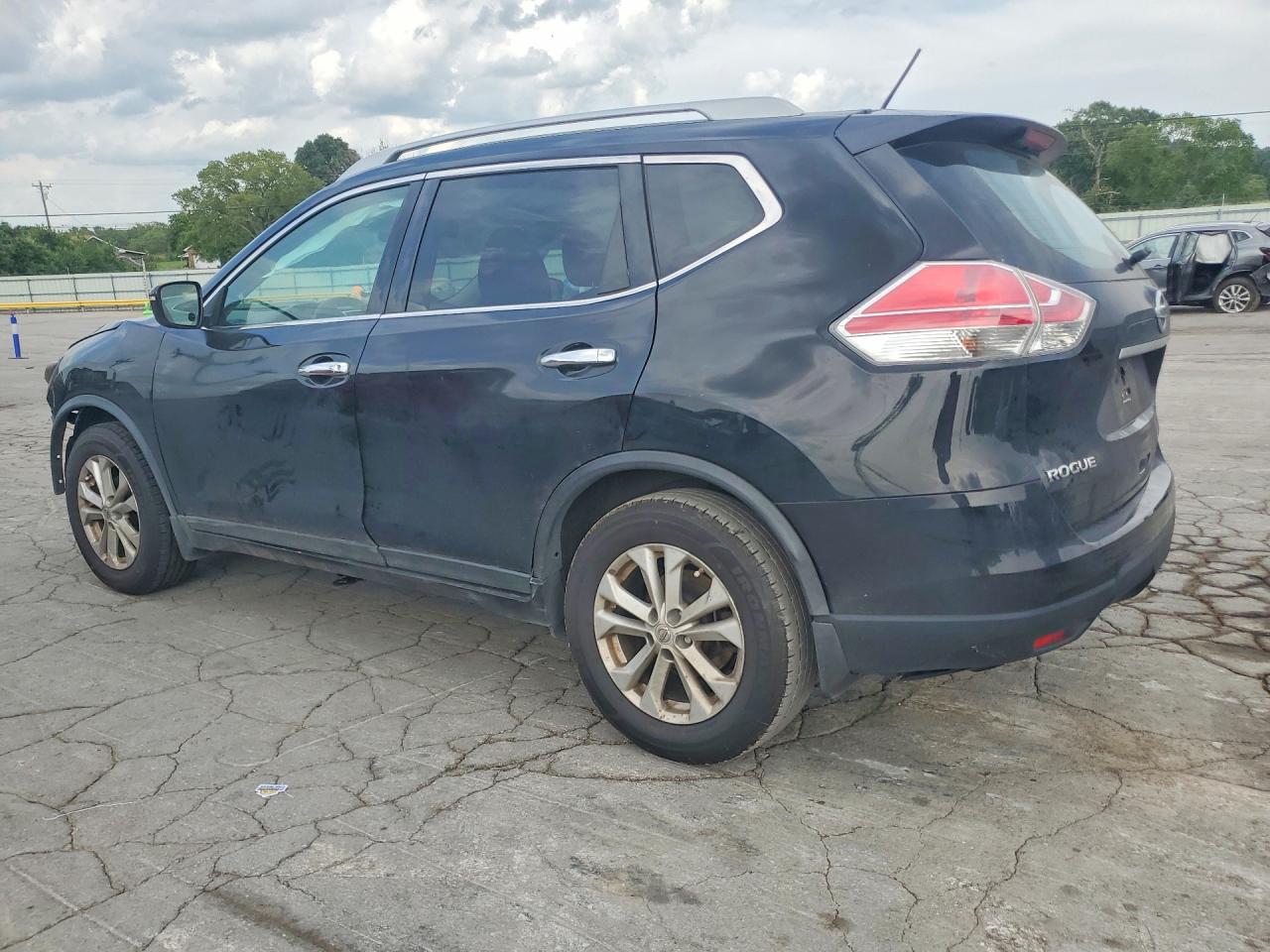 2014 Nissan Rogue S Black vin: 5N1AT2MT8EC823711