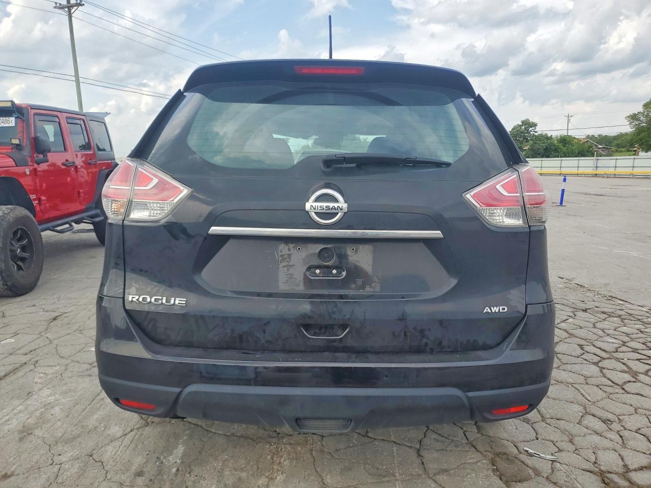 2014 Nissan Rogue S Black vin: 5N1AT2MT8EC823711