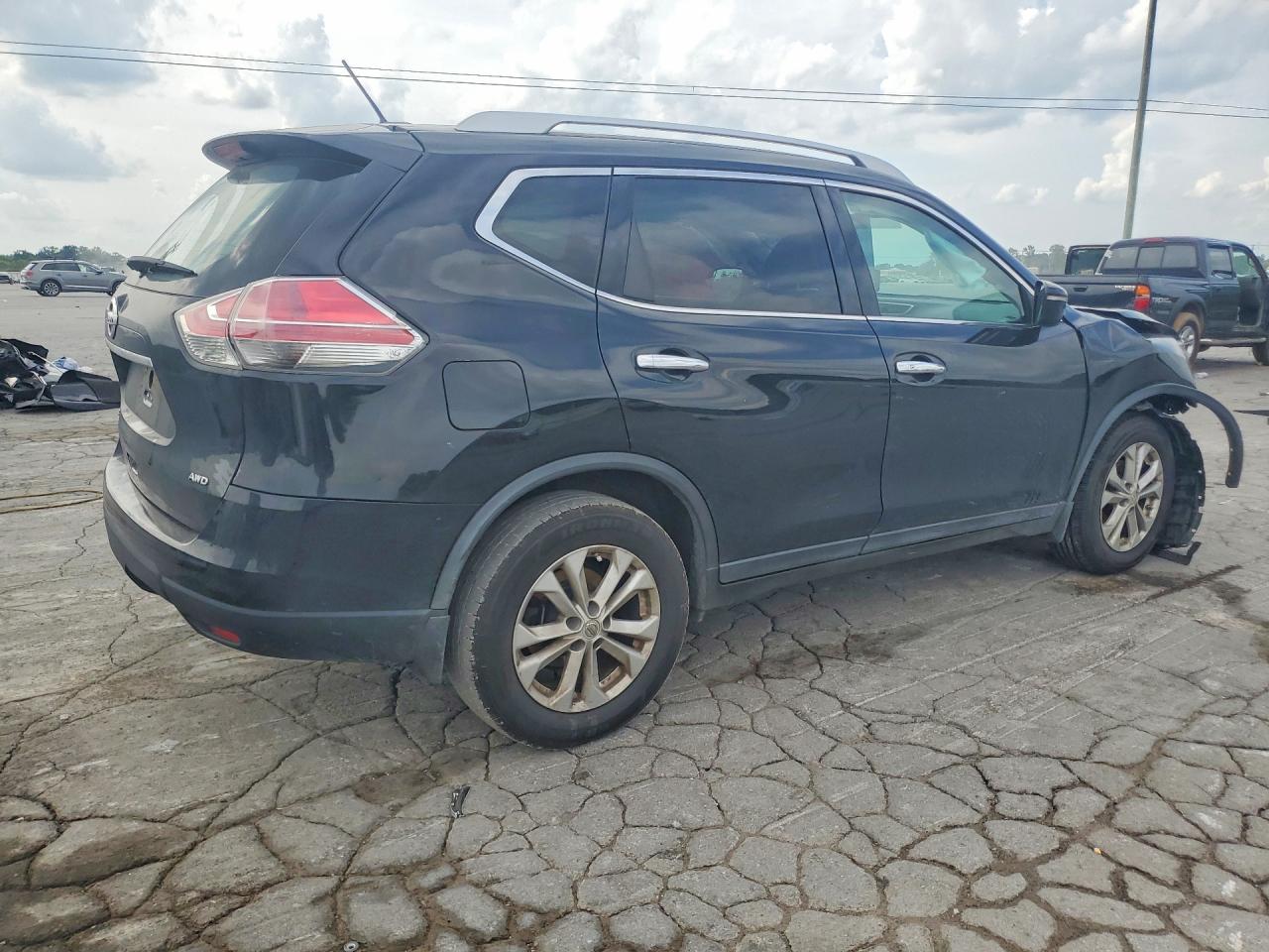 2014 Nissan Rogue S Black vin: 5N1AT2MT8EC823711