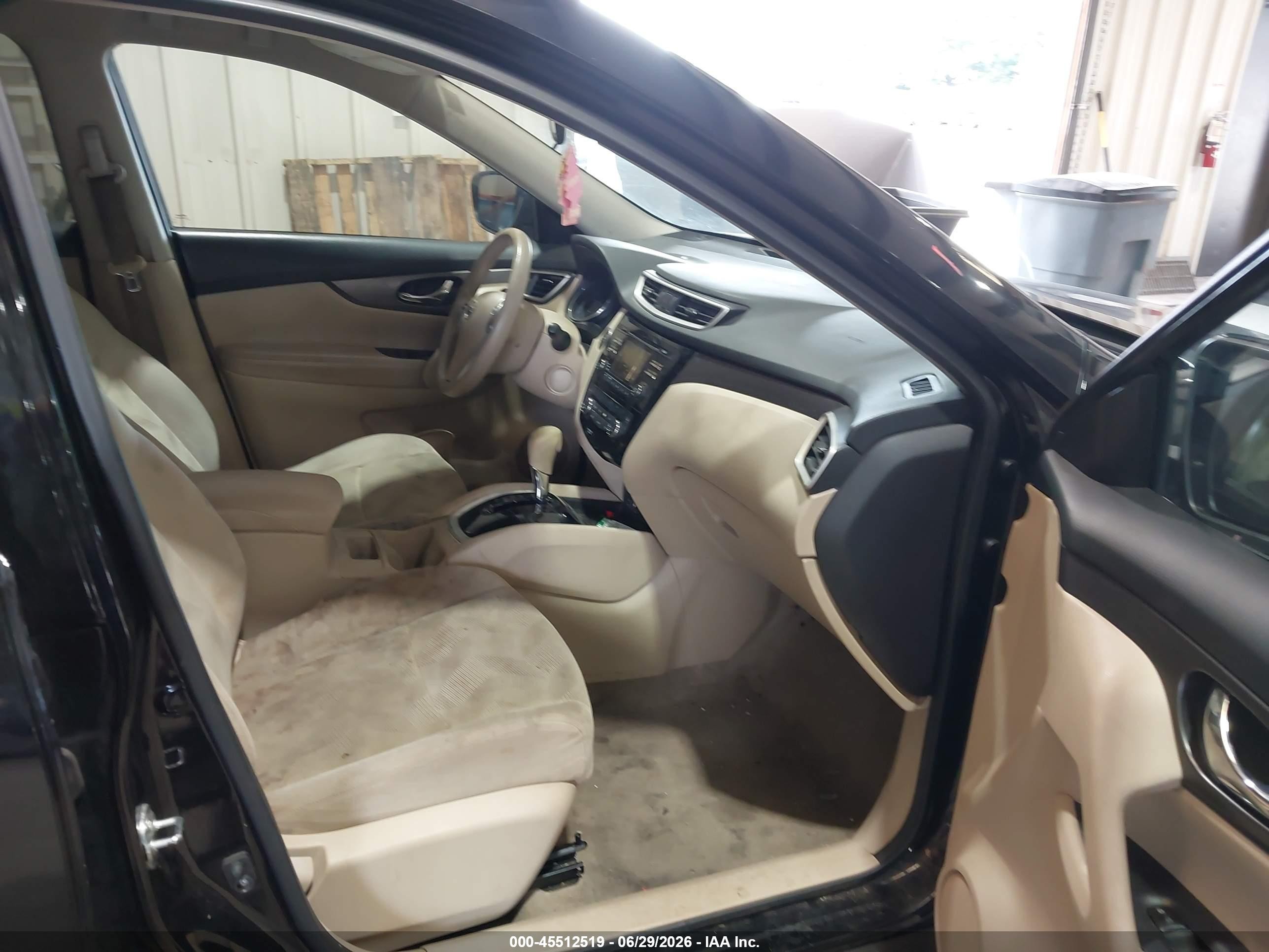 2014 Nissan Rogue Sv Black vin: 5N1AT2MT8EC869703